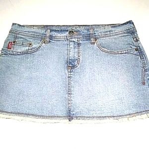 Juniors Tyte Stretch Denim Mini Skirt